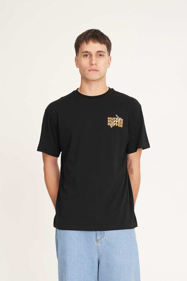 Sup Tee 190/Stacked As - Black