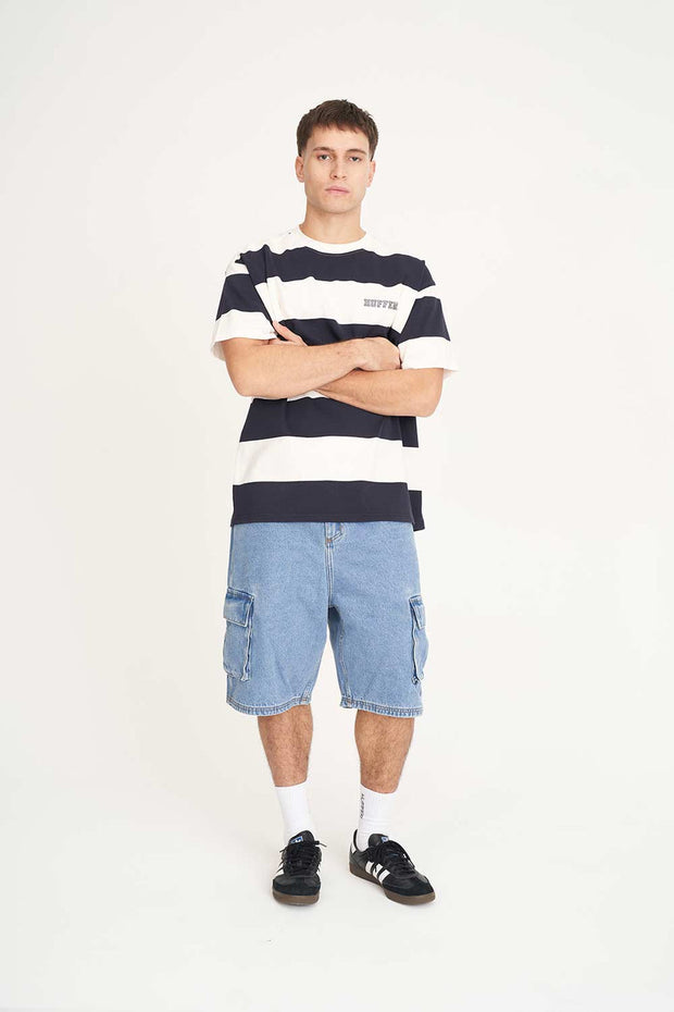Game Day Stripe Tee - Navy/Chalk