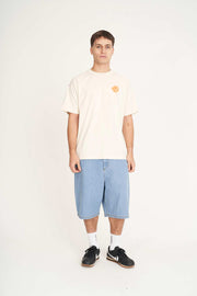 Block Tee 220/Worldwide - Ecru