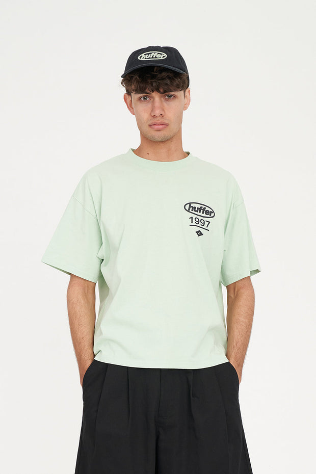 Block Crop Tee 220/Prime - Matcha