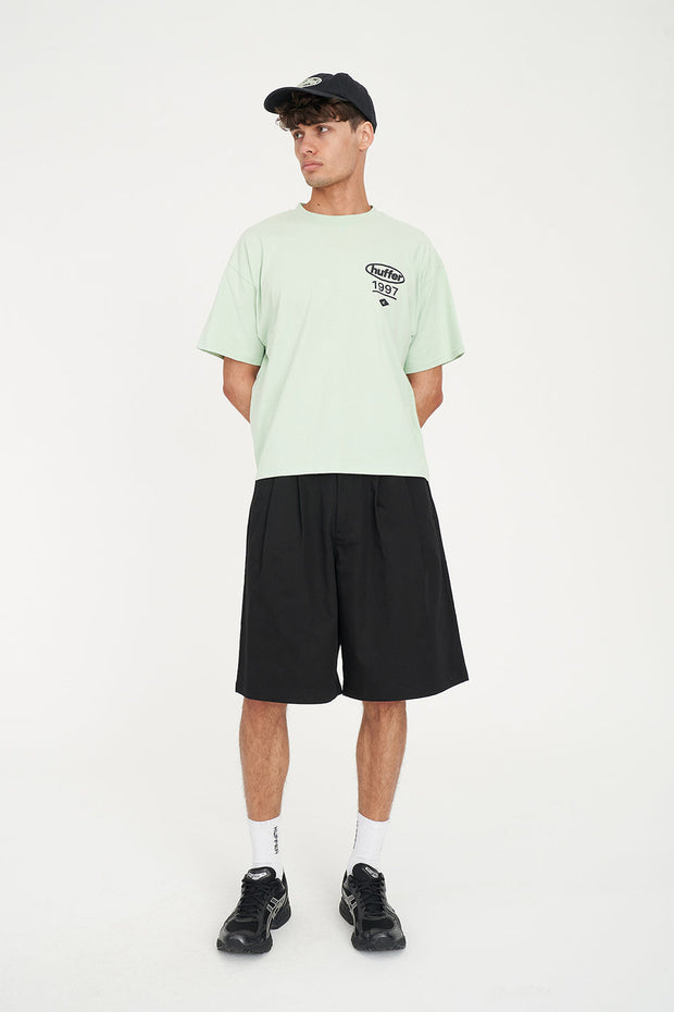 Block Crop Tee 220/Prime - Matcha