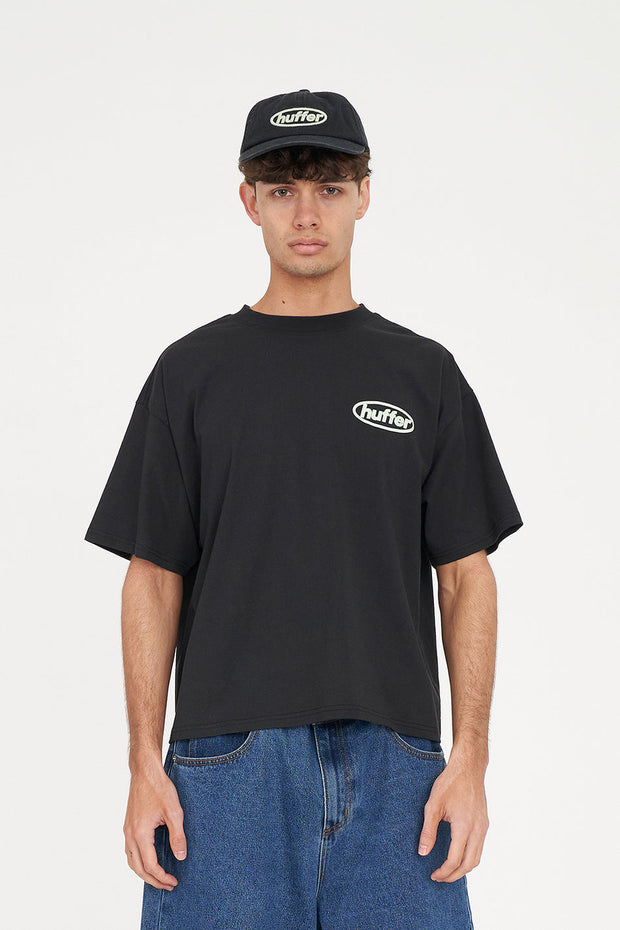 Block Crop Tee 220/Primed - Basalt