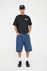 Block Crop Tee 220/Primed - Basalt