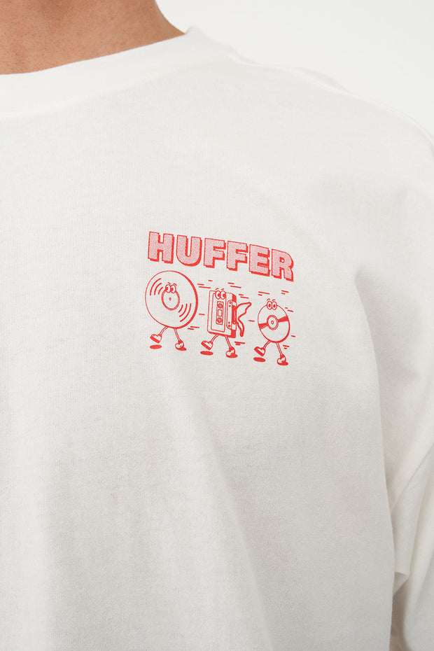 Block Tee 220/Old School - Chalk