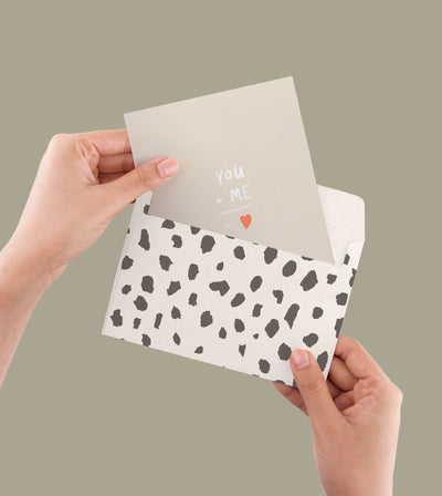 You + Me Greeting Card - Chalk