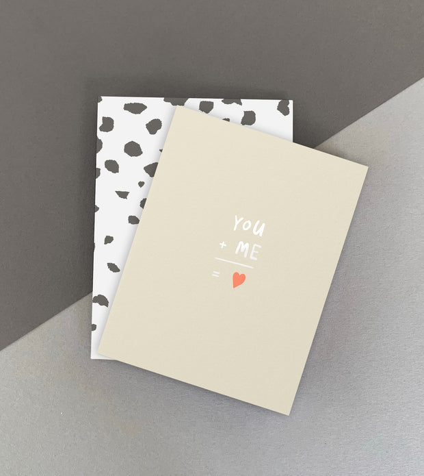 You + Me Greeting Card - Chalk