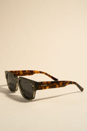 Milano Grey Tort Arm Classic Stud Sunglasses