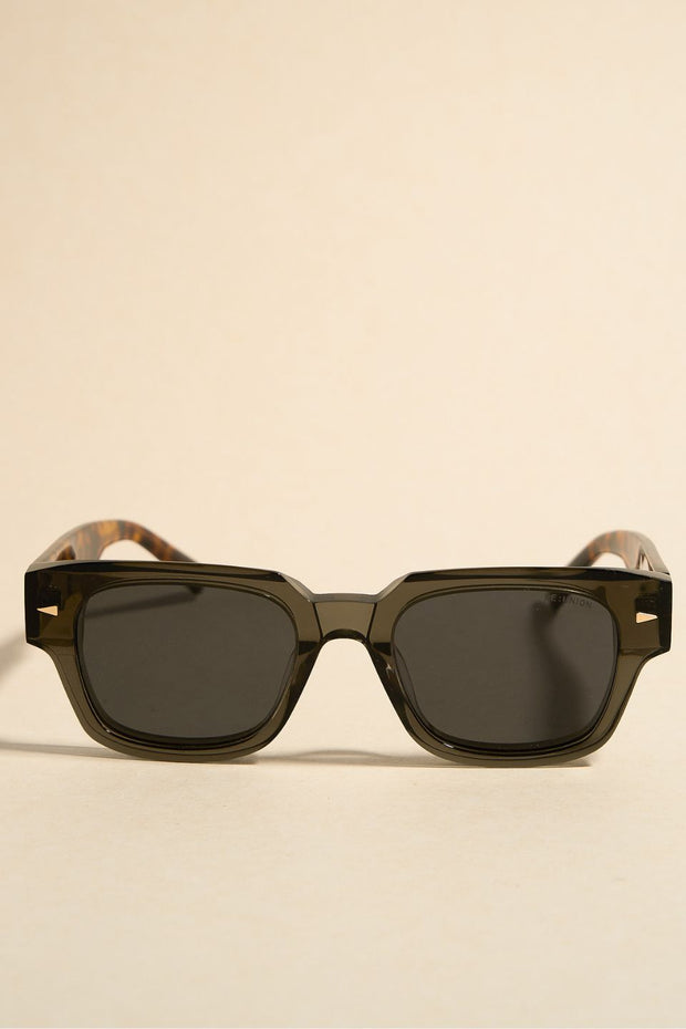 Milano Grey Tort Arm Classic Stud Sunglasses