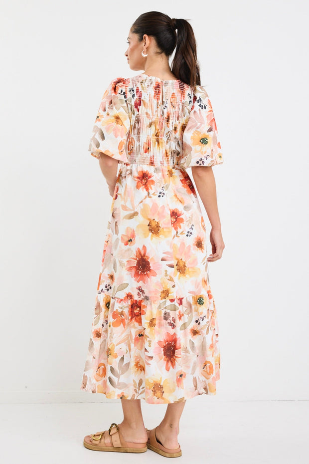 Milano Tiered Maxi Dress - Sunrise Meadow
