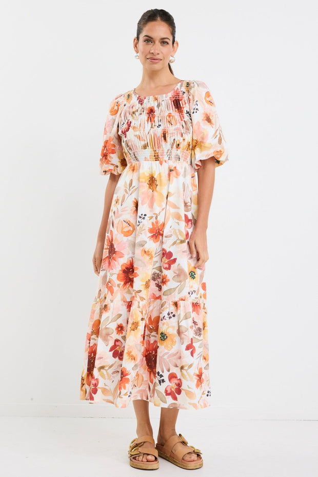 Milano Tiered Maxi Dress - Sunrise Meadow