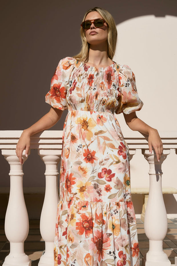 Milano Tiered Maxi Dress - Sunrise Meadow