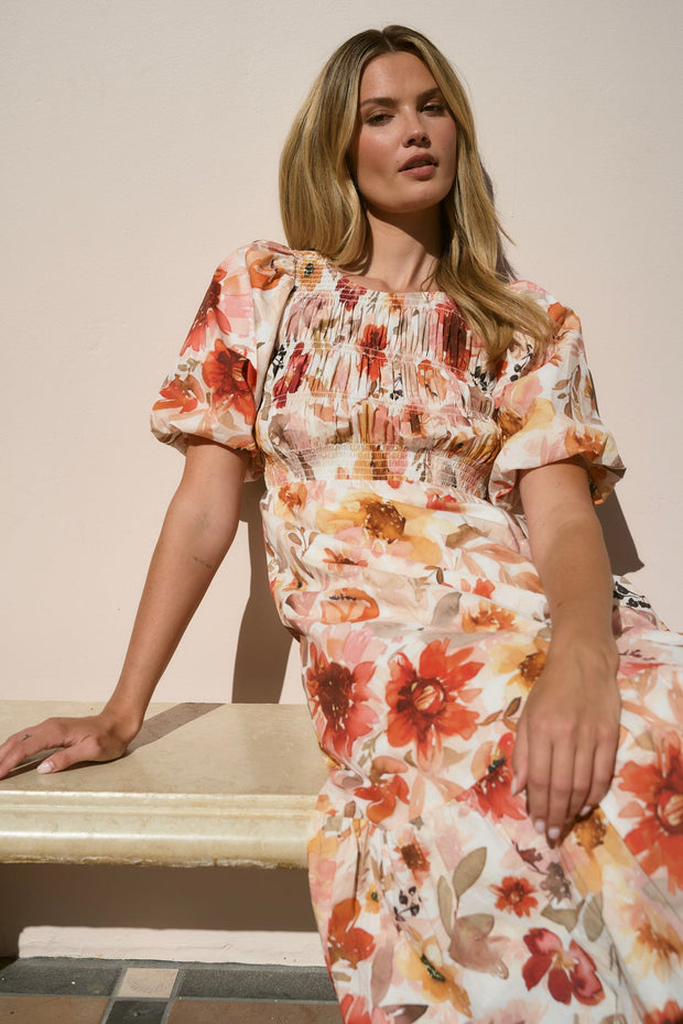 Milano Tiered Maxi Dress - Sunrise Meadow