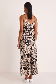 Moondance Slip Maxi Dress - Black Baroque