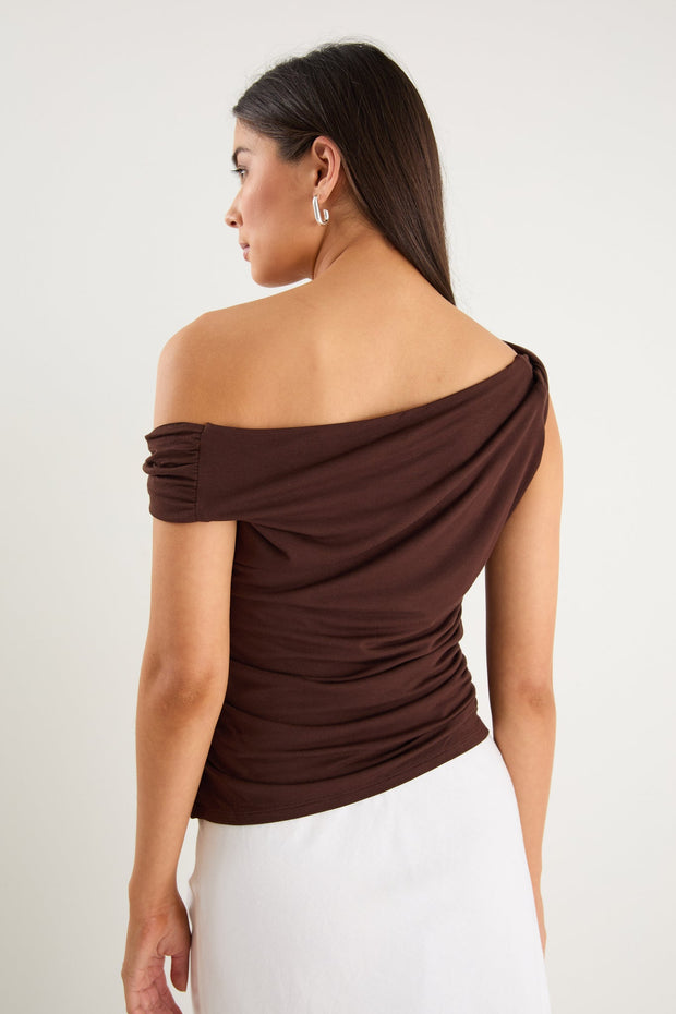Nightlife Stretch Multi Fit Sleevelss Top - Chocolate