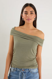Nightlife Stretch Multi Fit Sleevelss Top - Khaki