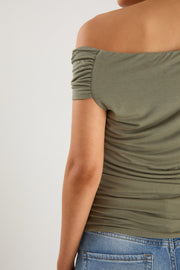 Nightlife Stretch Multi Fit Sleevelss Top - Khaki