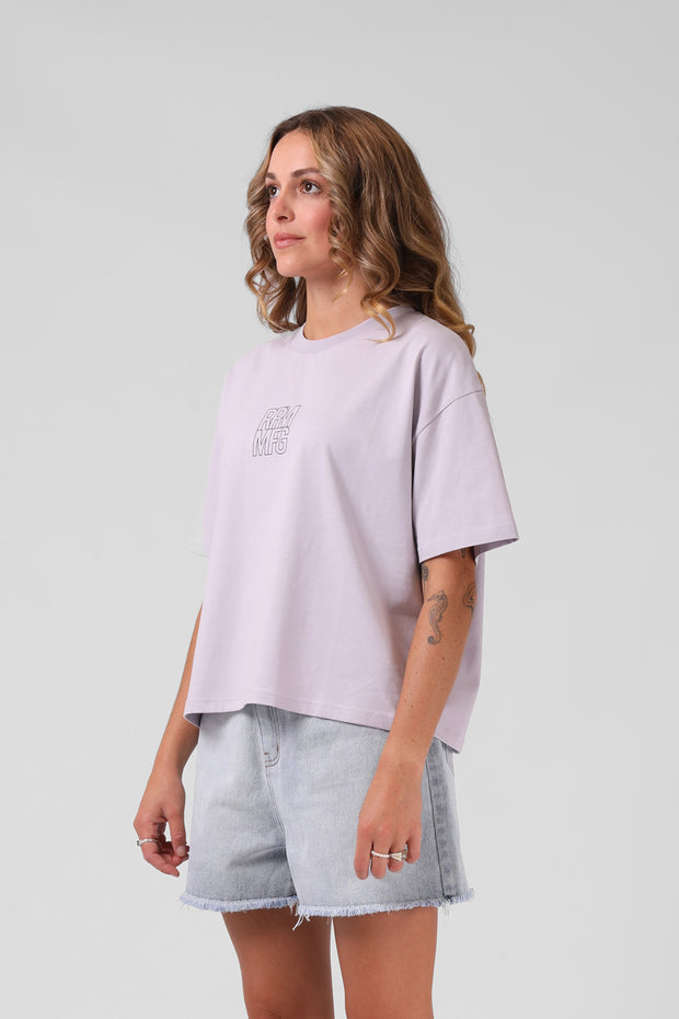 Square Tee - Faded Lilac