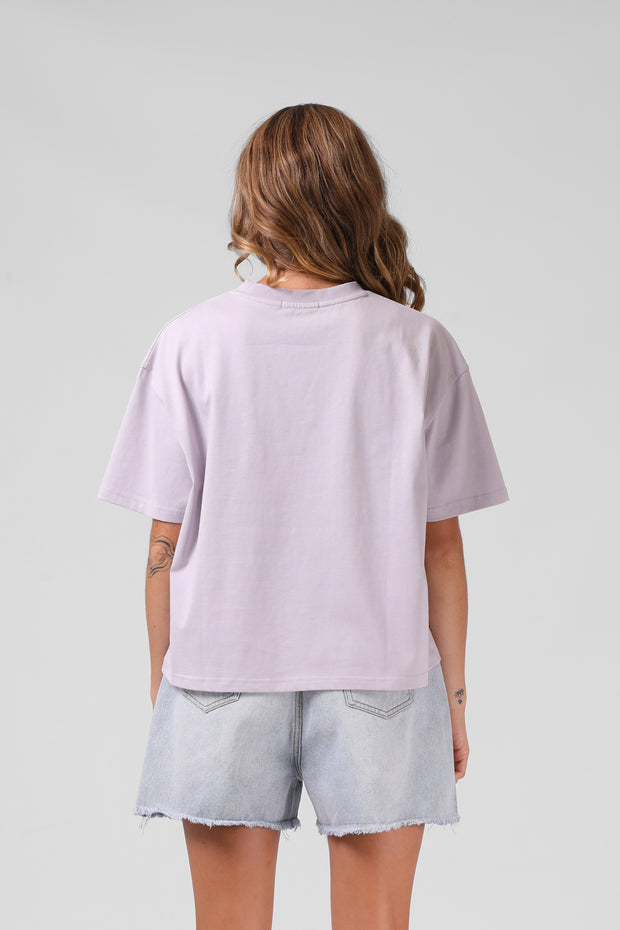 Square Tee - Faded Lilac