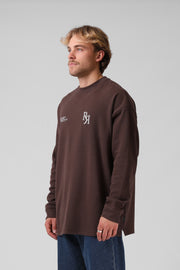 Street Long Sleeve Tee - Chocolate