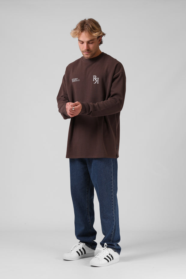 Street Long Sleeve Tee - Chocolate
