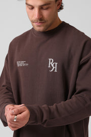 Street Long Sleeve Tee - Chocolate