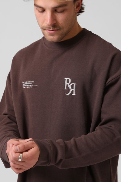 Street Long Sleeve Tee - Chocolate