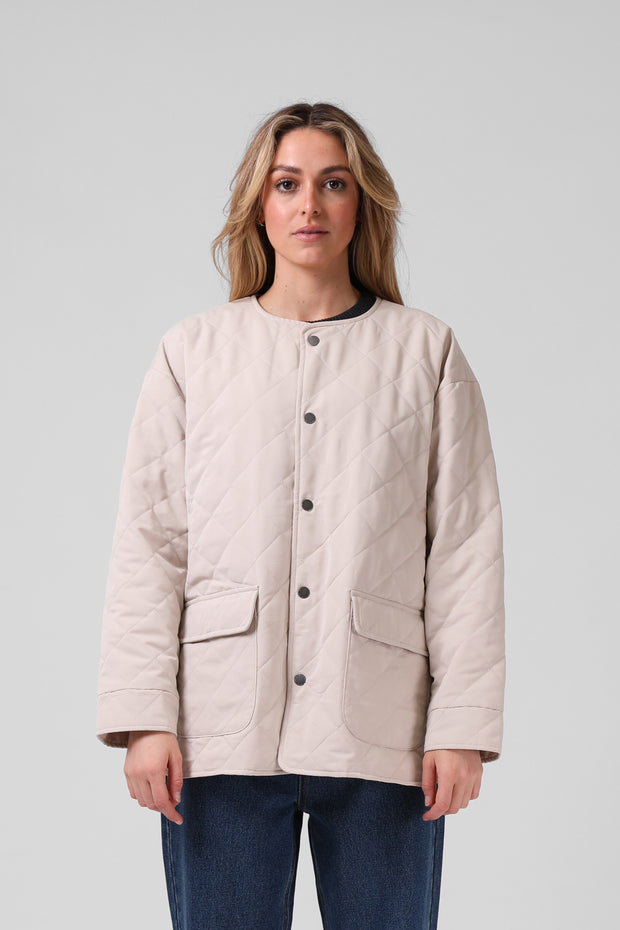 Quilted Jacket - Oat