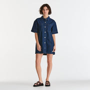 Denim Boxy Dress - Modern Rinse