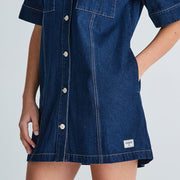 Denim Boxy Dress - Modern Rinse