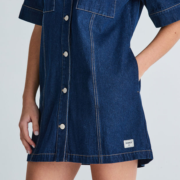 Denim Boxy Dress - Modern Rinse