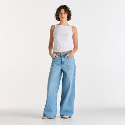 Mid A-Line Jean - Blue Edge