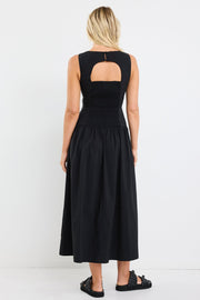 Results Structured Sleeveless Maxi Dress - Black