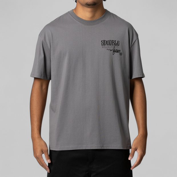 World Wide Roots Tee - Steel Grey