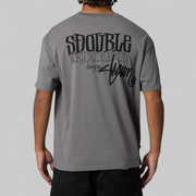 World Wide Roots Tee - Steel Grey