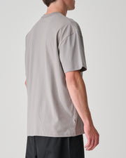 S Cube Mid Block Tee - Stone
