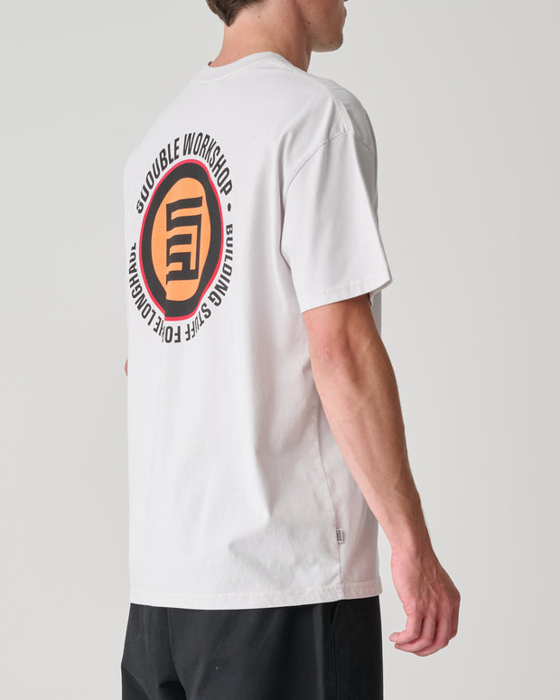 Workshop Dot SS Tee - Pigment Silver