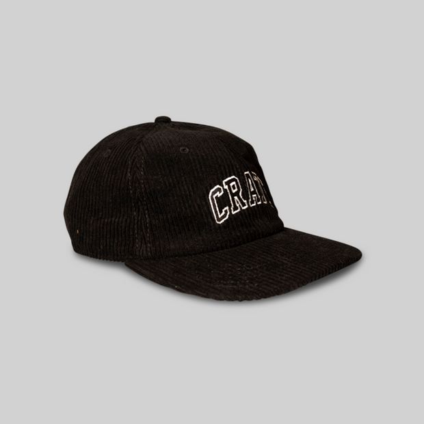 Cord Varsity Cap - Black