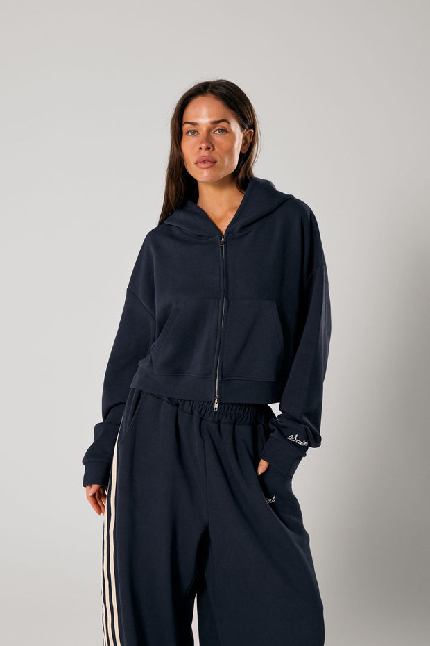Cropped Hood - Navy