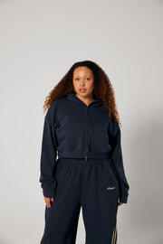 Cropped Hood - Navy