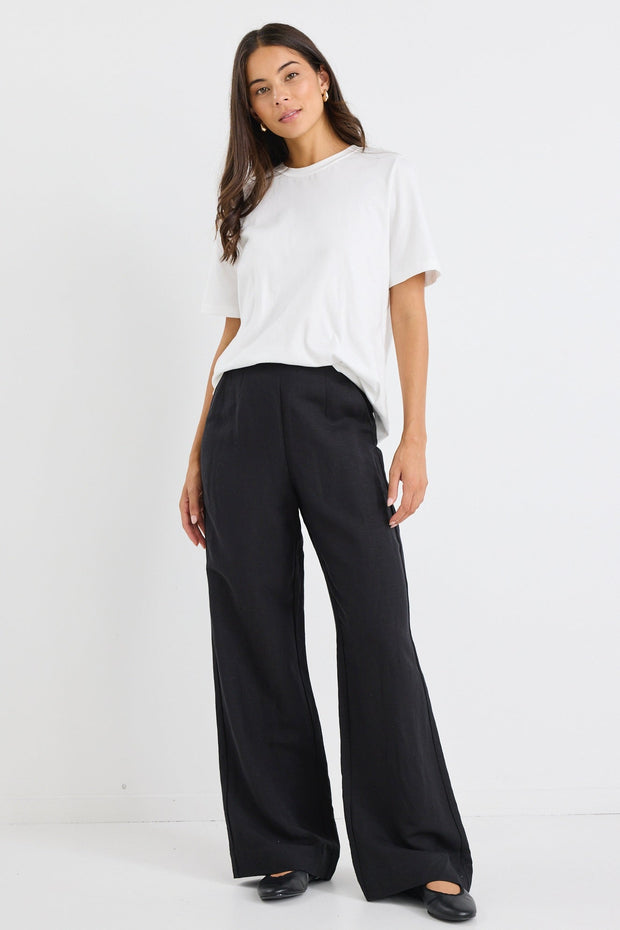 Street Crew Neck S/S Boxy Tee - Ivory