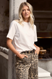 Street Crew Neck S/S Boxy Tee - Ivory
