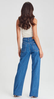 Suzie Wide Leg Jean - Sorrento Blue