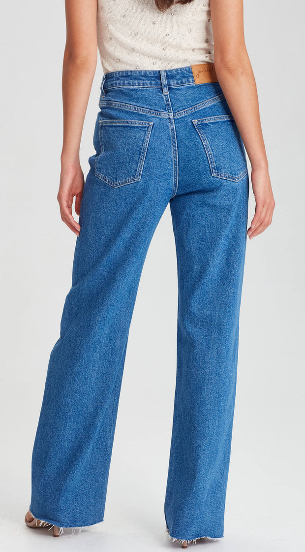 Suzie Wide Leg Jean - Sorrento Blue