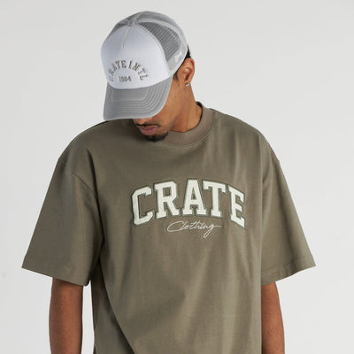 Varsity Box Fit Tee - Seagrass