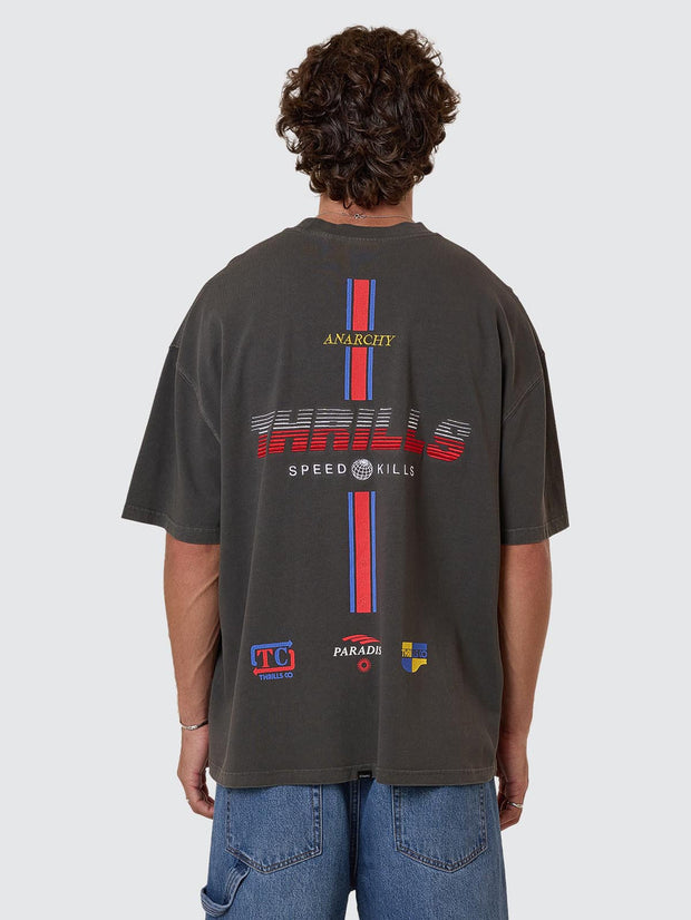 Anarchy In Paradise Box Fit Tee - Merch Black
