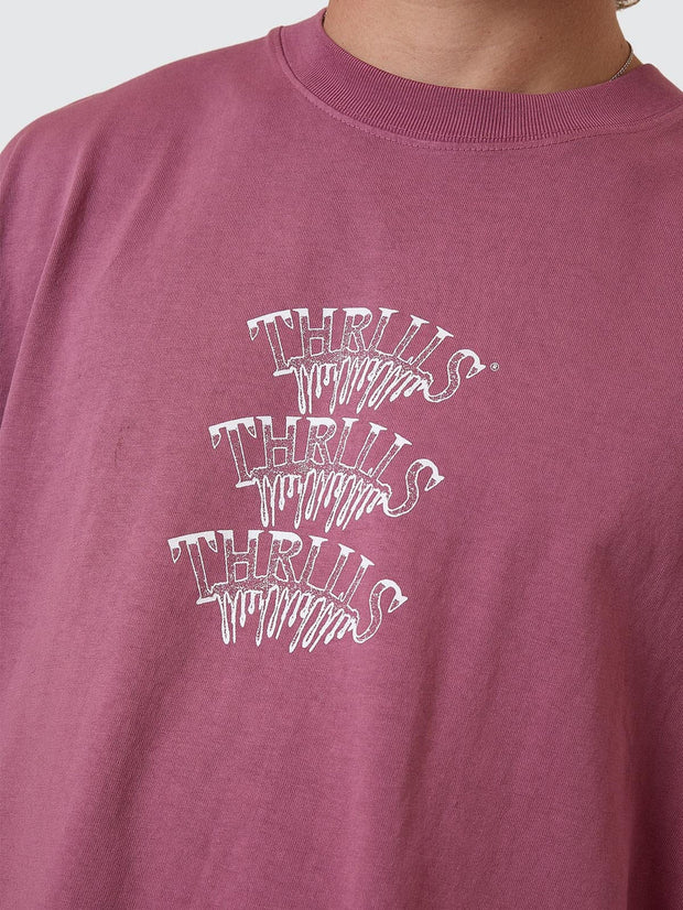 Reality Dreams Box Fit Tee - Delta Berry