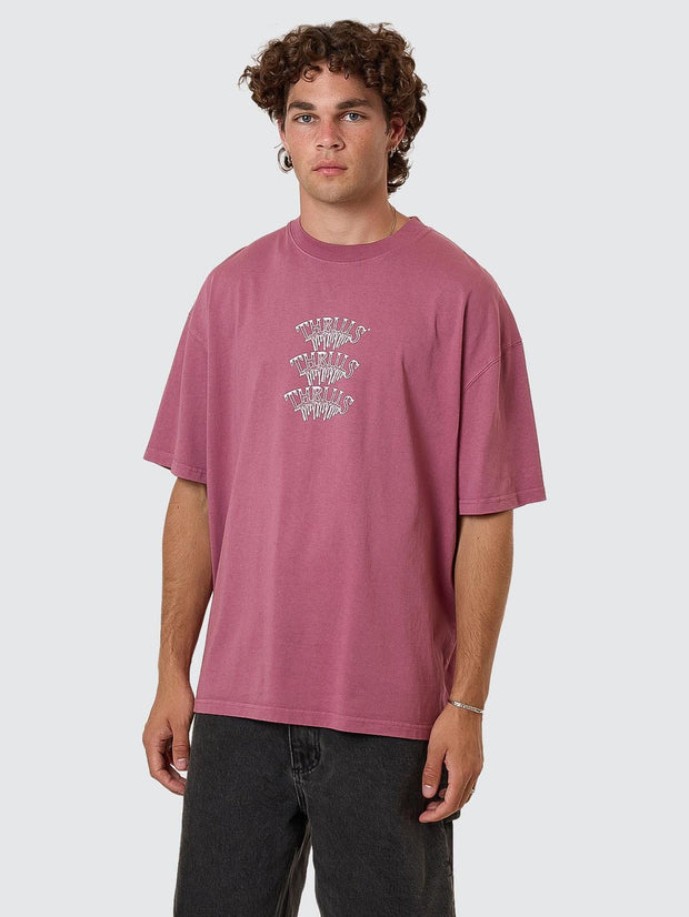 Reality Dreams Box Fit Tee - Delta Berry