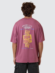 Reality Dreams Box Fit Tee - Delta Berry