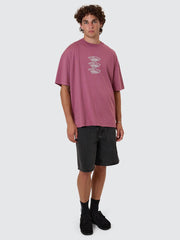 Reality Dreams Box Fit Tee - Delta Berry