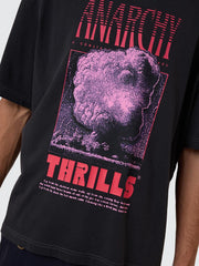 Constant Chaos Box Fit Tee - Blue Graphite